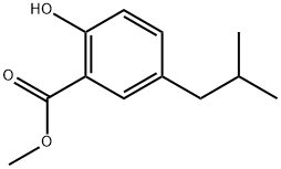 Methyl 2-hydroxy-5-(2-methylpropyl)benzoate Structure