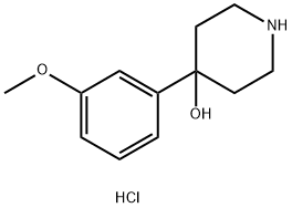 4-(3-methoxyphenyl)piperidin-4-ol hydrochloride Structure