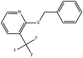 2-[(Phenylmethyl)thio]-3-(trifluoromethyl)pyridine Structure