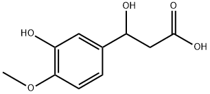 Benzenepropanoic acid, β,3-dihydroxy-4-methoxy- Structure