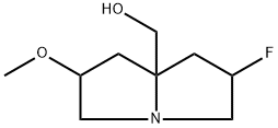 (2-Fluoro-6-methoxytetrahydro-1H-pyrrolizin-7a(5H)-yl)methanol Structure