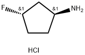 Cyclopentanamine, 3-fluoro-, hydrochloride (1:1), (1S,3S)- 구조식 이미지