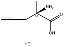 (R)-2-Amino-2-methylpent-4-ynoic acid hydrochloride 구조식 이미지