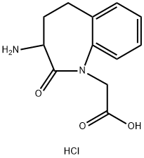 2-(3-Amino-2-oxo-2,3,4,5-tetrahydro-1H-benzo[b]azepin-1-yl)acetic acid hydrochloride Structure