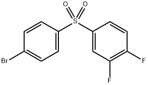 Benzene, 4-[(4-bromophenyl)sulfonyl]-1,2-difluoro- 구조식 이미지