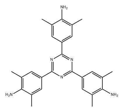 4,4',4''-(1,3,5-triazine-2,4,6-triyl)tris(2,6-dimethylaniline) 구조식 이미지
