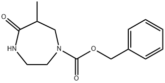 1H-1,4-Diazepine-1-carboxylic acid, hexahydro-6-methyl-5-oxo-, phenylmethyl ester Structure