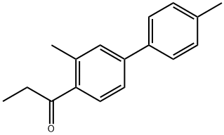 1-Propanone, 1-(3,4'-dimethyl[1,1'-biphenyl]-4-yl)- 구조식 이미지
