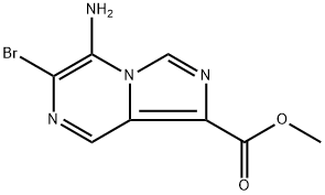 Methyl 5-amino-6-bromoimidazo[1,5-a]pyrazine-1-carboxylate 구조식 이미지