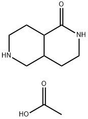 Octahydro-2,6-naphthyridin-1(2H)-one acetate 구조식 이미지