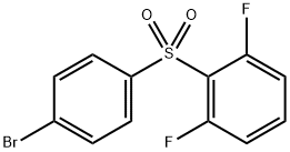 Benzene, 2-[(4-bromophenyl)sulfonyl]-1,3-difluoro- Structure