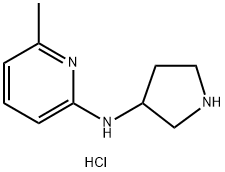 6-Methyl-N-(pyrrolidin-3-yl)pyridin-2-amine trihydrochloride 구조식 이미지