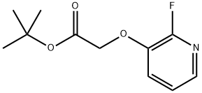 Acetic acid, 2-[(2-fluoro-3-pyridinyl)oxy]-, 1,1-dimethylethyl ester Structure