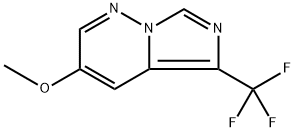 3-Methoxy-5-(trifluoromethyl)imidazo[1,5-b]pyridazine 구조식 이미지