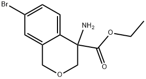 ethyl 4-amino-7-bromoisochromane-4-carboxylate Structure