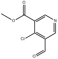 Methyl 4-chloro-5-formylnicotinate Structure