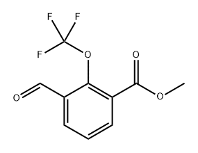 methyl 3-formyl-2-(trifluoromethoxy)benzoate Structure