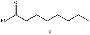 Octanoic acid, mercury(2+) salt (2:1) Structure