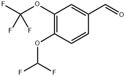 4-(difluoromethoxy)-3-(trifluoromethoxy)benzaldehyde Structure