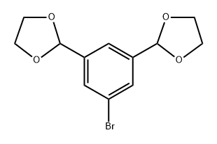 2,2'-(5-Bromo-1,3-phenylene)bis(1,3-dioxolane) 구조식 이미지