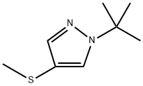 1-(Tert-butyl)-4-(methylthio)-1H-pyrazole Structure