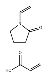 2-Propenoic acid, polymer with 1-ethenyl-2-pyrrolidinone Structure