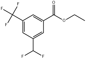 Ethyl 3-(difluoromethyl)-5-(trifluoromethyl)benzoate Structure