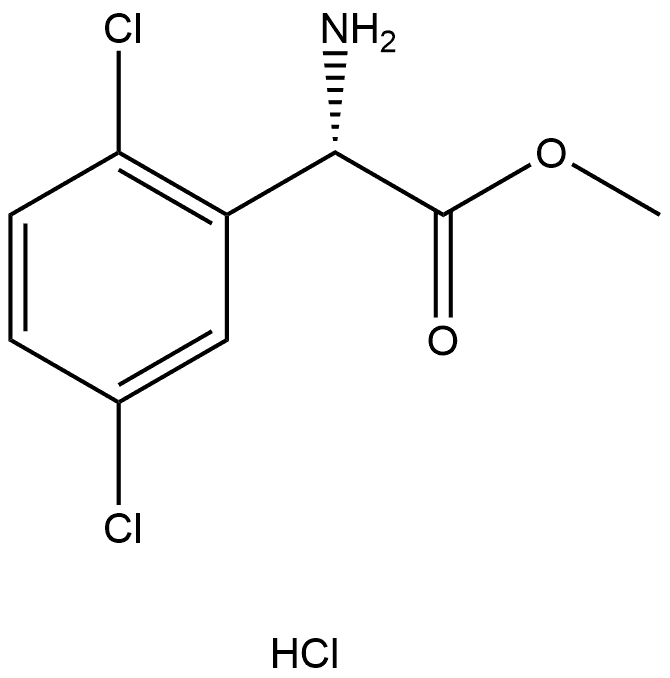 methyl (S)-2-amino-2-(2,5-dichlorophenyl)acetate hydrochloride Structure