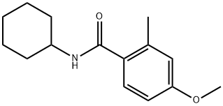 N-cyclohexyl-4-methoxy-2-methylbenzamide Structure