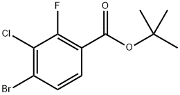 Tert-butyl 4-bromo-3-chloro-2-fluorobenzoate Structure