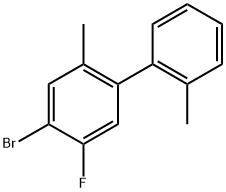 4-bromo-5-fluoro-2,2'-dimethyl-1,1'-biphenyl Structure