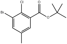 Tert-butyl 3-bromo-2-chloro-5-methylbenzoate Structure
