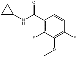 N-cyclopropyl-2,4-difluoro-3-methoxybenzamide Structure