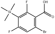 6-Bromo-2,4-difluoro-3-(trimethylsilyl)benzoic acid Structure