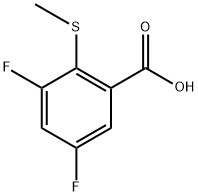 3,5-difluoro-2-(methylthio)benzoic acid Structure