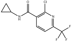 2-Chloro-N-cyclopropyl-6-(trifluoromethyl)nicotinamide Structure