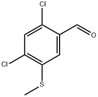 2,4-Dichloro-5-(methylthio)benzaldehyde Structure