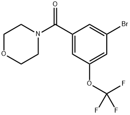 (3-Bromo-5-(trifluoromethoxy)phenyl)(morpholino)methanone Structure