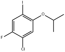 1-Chloro-2-fluoro-4-iodo-5-isopropoxybenzene 구조식 이미지