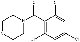 Thiomorpholino(2,4,6-trichlorophenyl)methanone 구조식 이미지