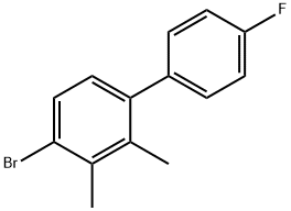 4-Bromo-4'-fluoro-2,3-dimethyl-1,1'-biphenyl Structure