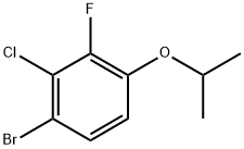 1-Bromo-2-chloro-3-fluoro-4-isopropoxybenzene Structure