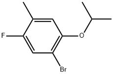 1-Bromo-5-fluoro-2-isopropoxy-4-methylbenzene Structure