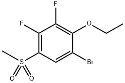 1-bromo-2-ethoxy-3,4-difluoro-5-(methylsulfonyl)benzene Structure