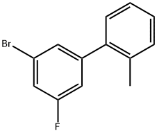 3'-Bromo-5'-fluoro-2-methyl-1,1'-biphenyl 구조식 이미지