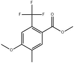Methyl 4-methoxy-5-methyl-2-(trifluoromethyl)benzoate Structure