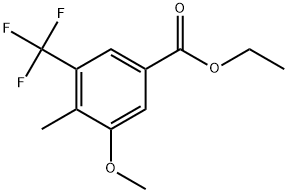 Ethyl 3-methoxy-4-methyl-5-(trifluoromethyl)benzoate Structure