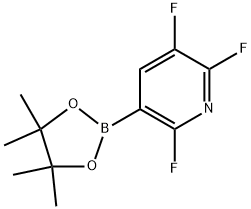 2,3,6-Trifluoro-5-(4,4,5,5-tetramethyl-1,3,2-dioxaborolan-2-yl)pyridine Structure