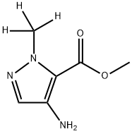 Methyl 4-amino-1-(methyl-d3)-1H-pyrazole-5-carboxylate Structure