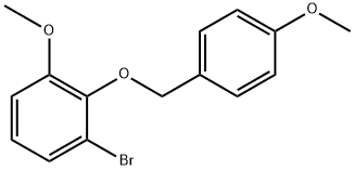 1-Bromo-3-methoxy-2-((4-methoxybenzyl)oxy)benzene Structure